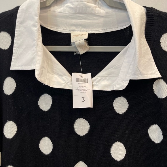 Crown & Ivy CHICOS NWT Woman’s CALLIE Pullover Sweater Size:3 - Picture 3 of 9